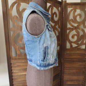 Denim Blue Jean Jacket Vest